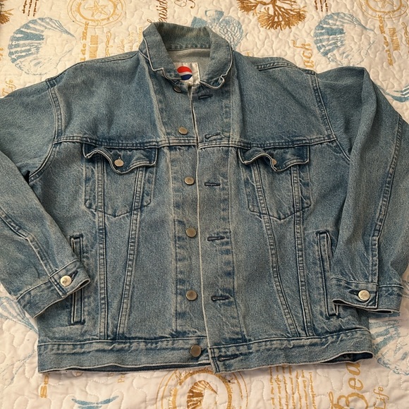 Vintage 90s Limited Collectible Pepsi Light Wash Denim Jacket - Picture 9 of 9